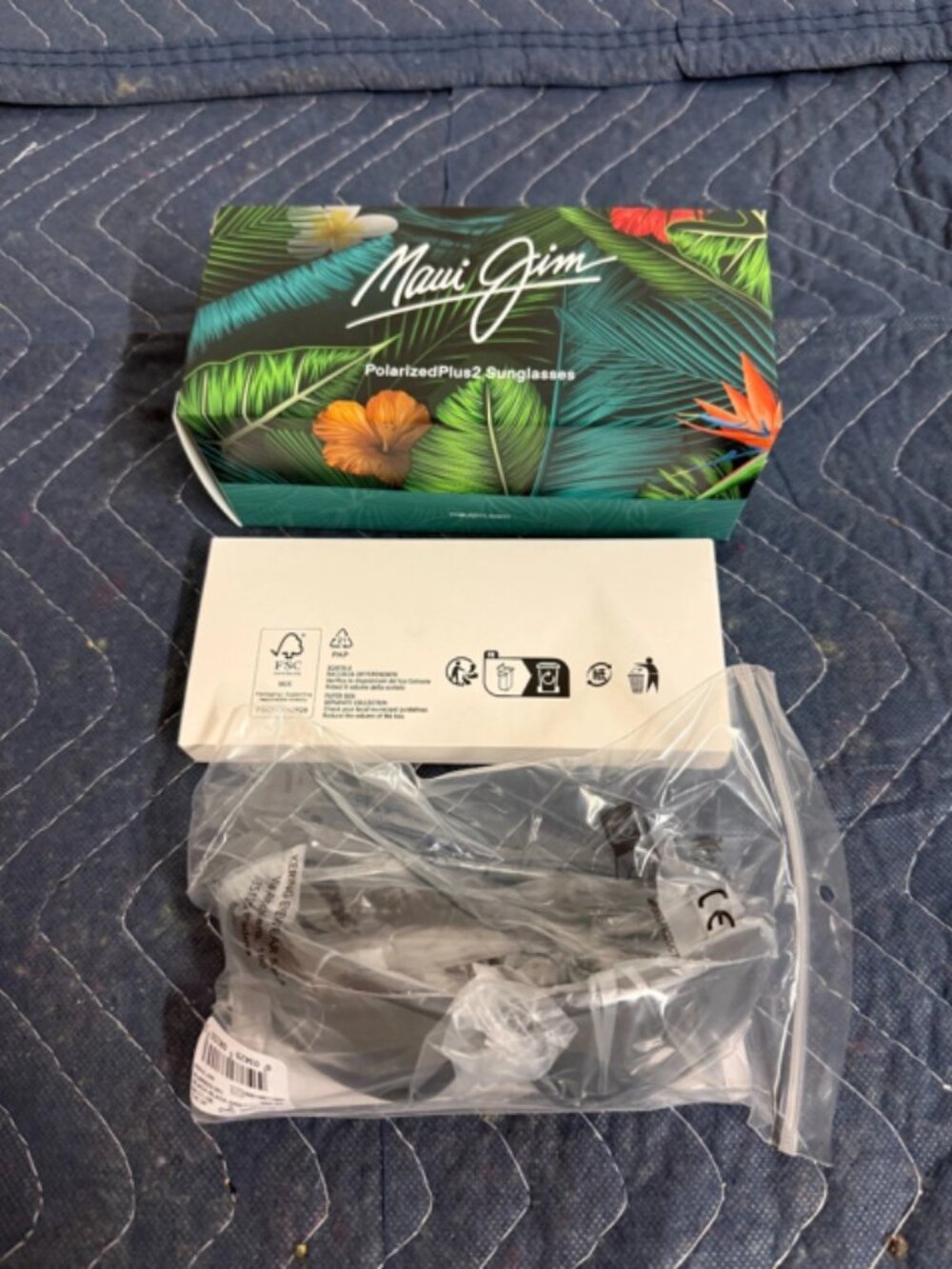 Maui Jim MA‘UKELE Matte Black Gray Sunglasses 682-02 / MJ0682S-001